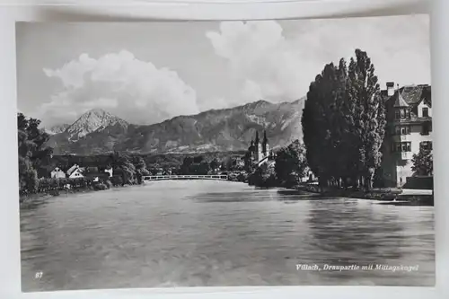 AK Villach Draupartie mit Mittagskogel #PK005