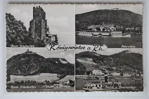 AK Königswinter a. Rh. Mehrbildkarte (Ruine Drachenfels usw.) #PK039
