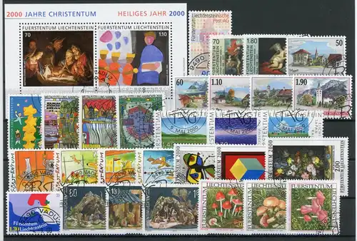 Liechtenstein Jahrgang 2000 gestempelt #JM398