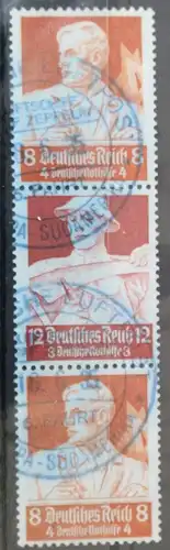 Deutsches Reich Zd S228 gestempelt mit Luftpost Zeppelin Stempel #VF915