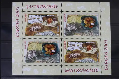 Rumänien Block 355 II mit 5935-5936 postfrisch Europa Gastronomie #VY459