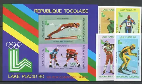Togo 1414-1417, Block 151 B postfrisch Olympia #JK934