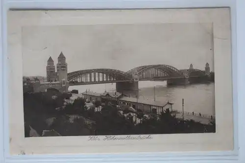 AK Köln am Rhein Hohenzollernbrücke 1911 #PK048