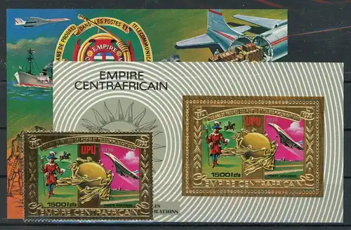 Zentralafr. Rep. 547, Block 30-31 postfrisch Post #JL211