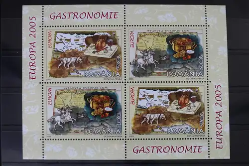 Rumänien Block 355 II mit 5935-5936 postfrisch Europa Gastronomie #VY458