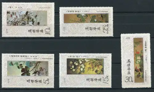 Korea 1369-1373 postfrisch Blumen #IF438