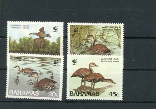 Bahamas 672-75 postfrisch Enten Vögel #JL257