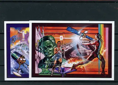 Nicaragua Block 244-45 postfrisch Olympia #JL332