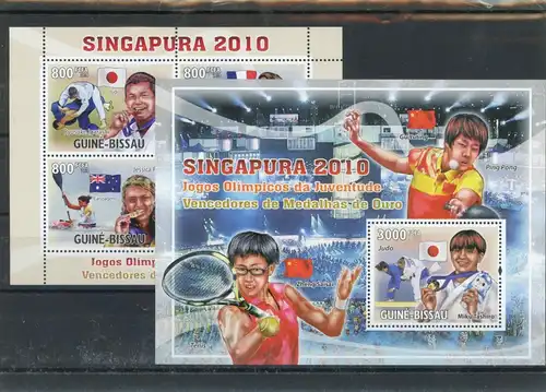 Guinea Bissau Klb. 4895-4898, Block 821 A postfrisch Olympia #JL288