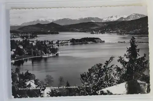 AK Pörtschach am Wörthersee mit Karawanken 1957 #PK146