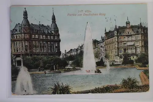 AK Köln a. Rh. Partie am Deutschen Ring 1908 #PK197