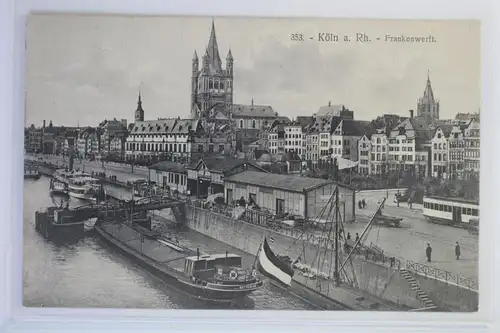 AK Köln am Rhein Frankenwerft 1913 #PK215