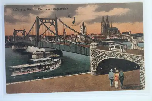 AK Köln a. Rh. Die neue Hängebrücke 1920 #PK223
