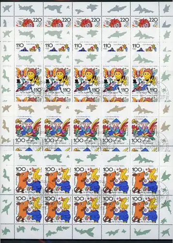 Bund Zehnerbogen 1990-1994 Bonn, Kindersendung Ersttagssonderstempel #GG1469