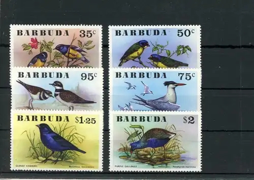 Barbuda 261-266 postfrisch Vögel #JL262