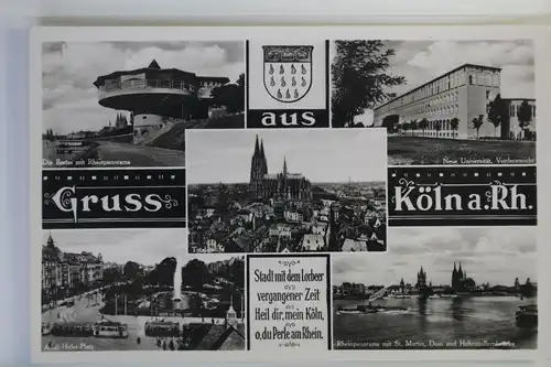 AK Köln a. Rh. Mehrbildkarte (Neue Universität usw.) #PK200