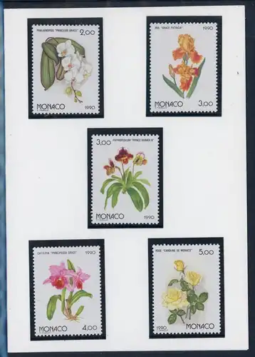 Monaco 1947-1951 postfrisch Blumen #IF442