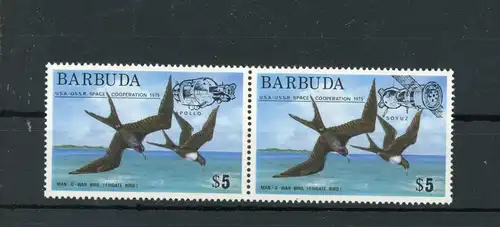 Barbuda Paar 227-228 postfrisch Vögel #JL263