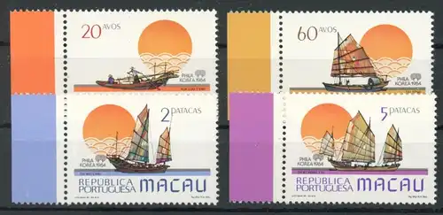 Macau 528-531 postfrisch Briefmarkenausstellung #JL272