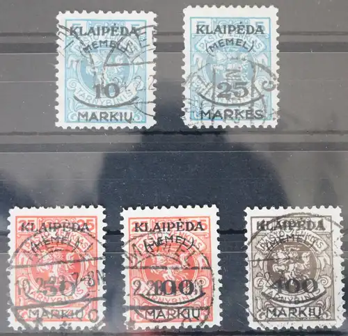 Memel 124-128 gestempelt #VZ252