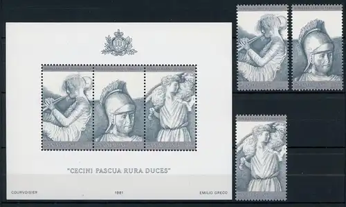 San Marino 1230-1235 + Block 8 postfrisch Antike #JM456