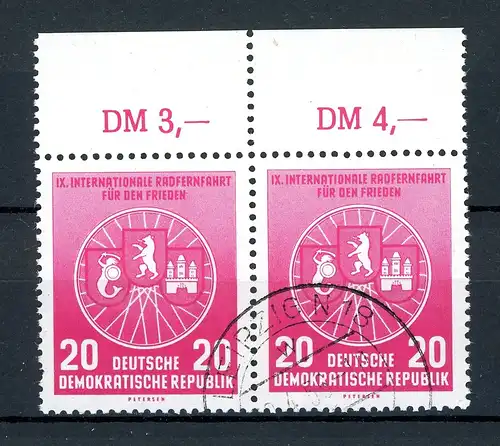 DDR Plattenfehler 522 II gestempelt #JM424