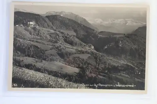 AK Alt Pernstein Blick auf Alt Pernstein u. Warscheneck 1928 #PK153