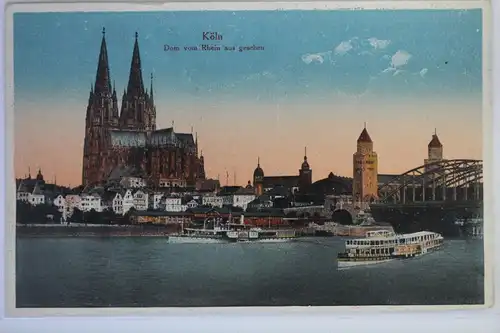 AK Köln am Rhein Dom vom Rhein aus gesehen #PK248