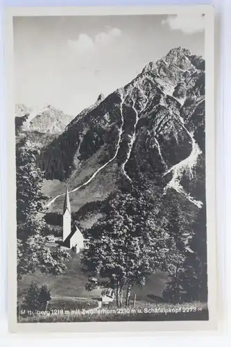 AK Mittelberg mit Zwölferhorn 2210 m u. Schafalpkopf 2273 m #PK126