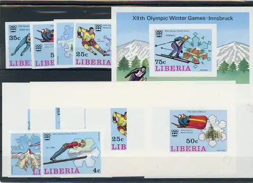 Liberia Einzelblöcke 980-985, Block 79 B postfrisch Olympia #JL347