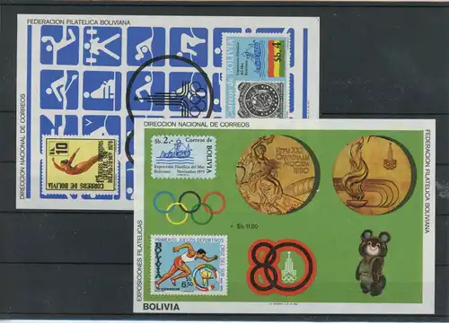 Bolivien Block 100-01 postfrisch Olympia #HK846