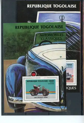 Togo Block 253-54 postfrisch Automobile #HK866