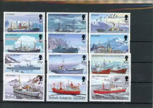 Brit. Antarktis Geb. 203-214 postfrisch Forschung #JL260