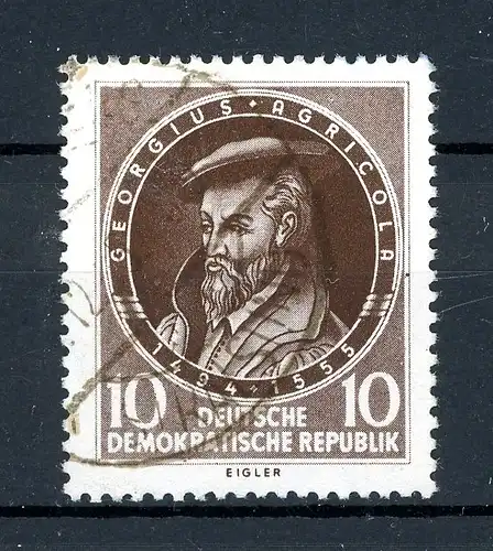 DDR Plattenfehler 497 III gestempelt #JM426