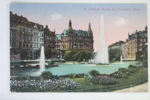 AK Köln a. Rh. Partie am Deutschen Ring Feldpost 1916 #PK259