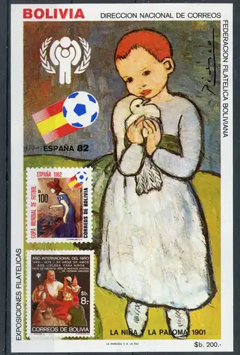 Bolivien Block 132 postfrisch Kinder #HK849