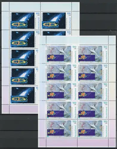 Bund Zehnerbogen mit 2077-2081 postfrisch Wohlfahrt, Weltall #JM491