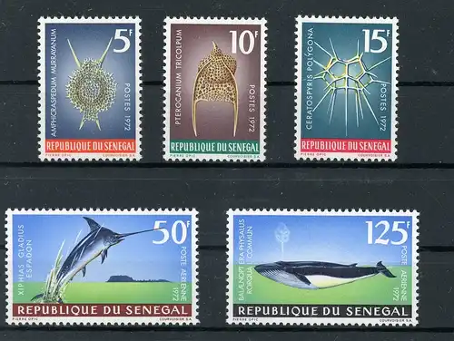 Senegal 505-509 postfrisch Fische #HK915