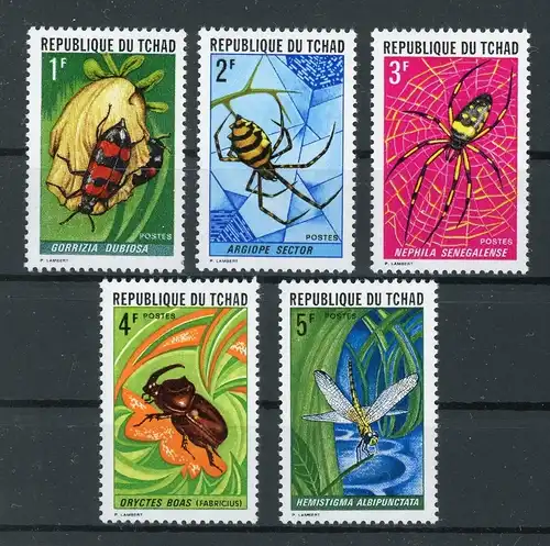Tschad 510-514 postfrisch Insekten #JM517