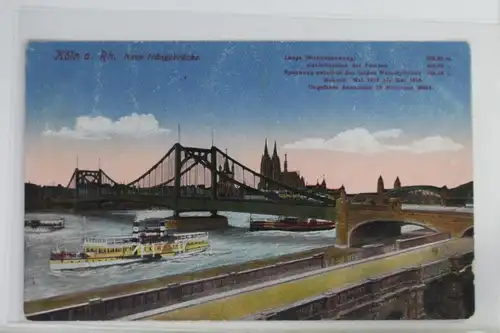 AK Köln am Rhein Neue Hängebrücke Feldpost 1917 #PK361