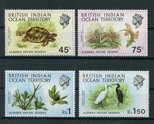 Brit. Terr. Ind. Ozean 39-42 postfrisch Schildkröte #HK882