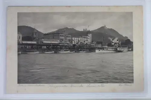 AK Königswinter am Rhein Dampfer Landungsstelle #PK389