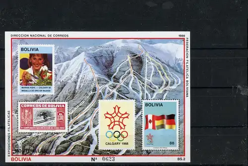 Bolivien Block 173 postfrisch Olympia #HK844