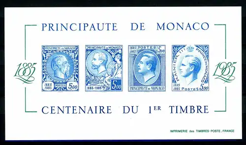 Monaco Block 31 U postfrisch Philatelie ungezähnt #GJ294