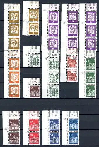 Berlin Lot DZ aus Dauerserien postfrisch #JE611