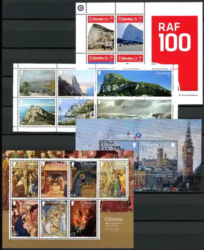 Gibraltar Jahrgang 2018 1836-1893 postfrisch ohne MiNr. 1857 #IV173