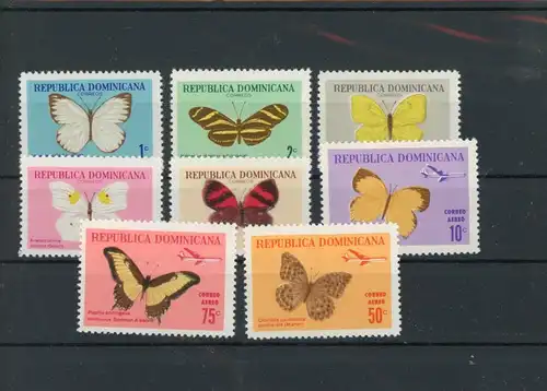 Dominikanische Rep. 868-75 postfrisch Schmetterlinge #HK868