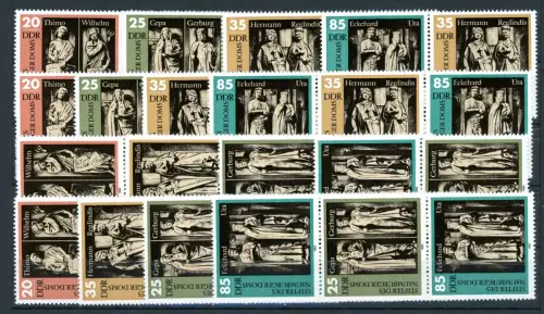 DDR W ZD 568-575 + S ZD 258-265 postfrisch #JL373