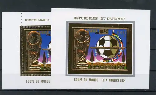 Dahomey Block 37 A+B postfrisch Fußball #HK859