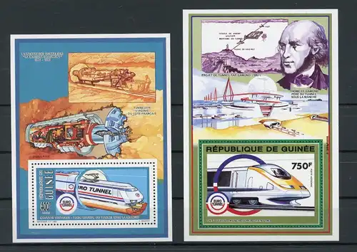 Guinea Block 421, 25 postfrisch Eisenbahn #JM545